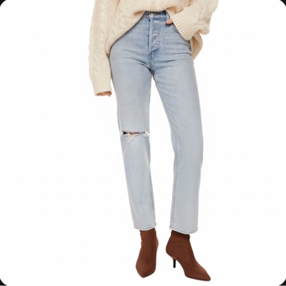 Denim Forum Denim - ARITZIA DENIM FORUM Arlo High-Rise Straight Jeans – 30 – 27” Inseam – EUC